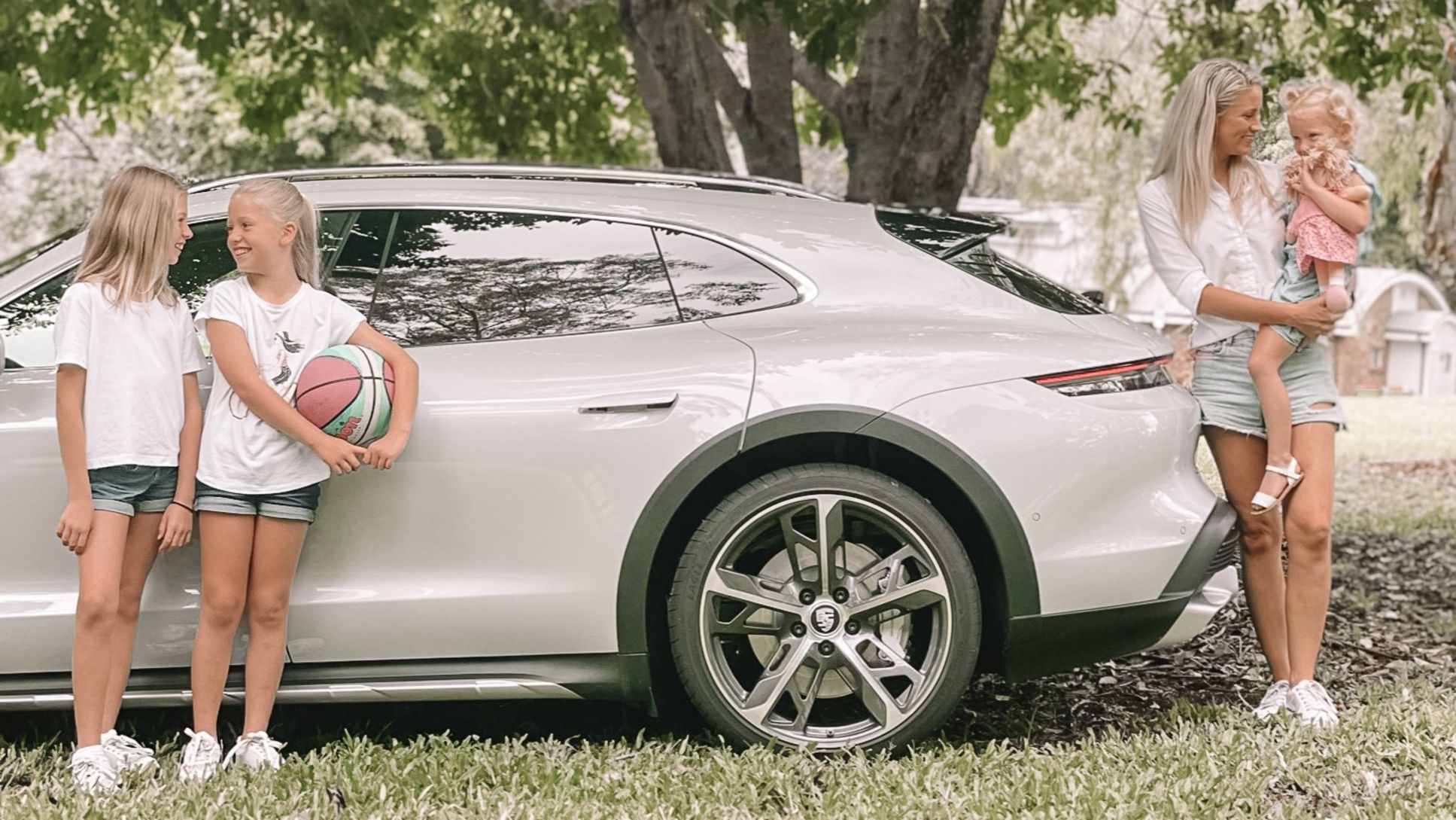 Porsche Destination Charging Rachael Reid recharges with a family